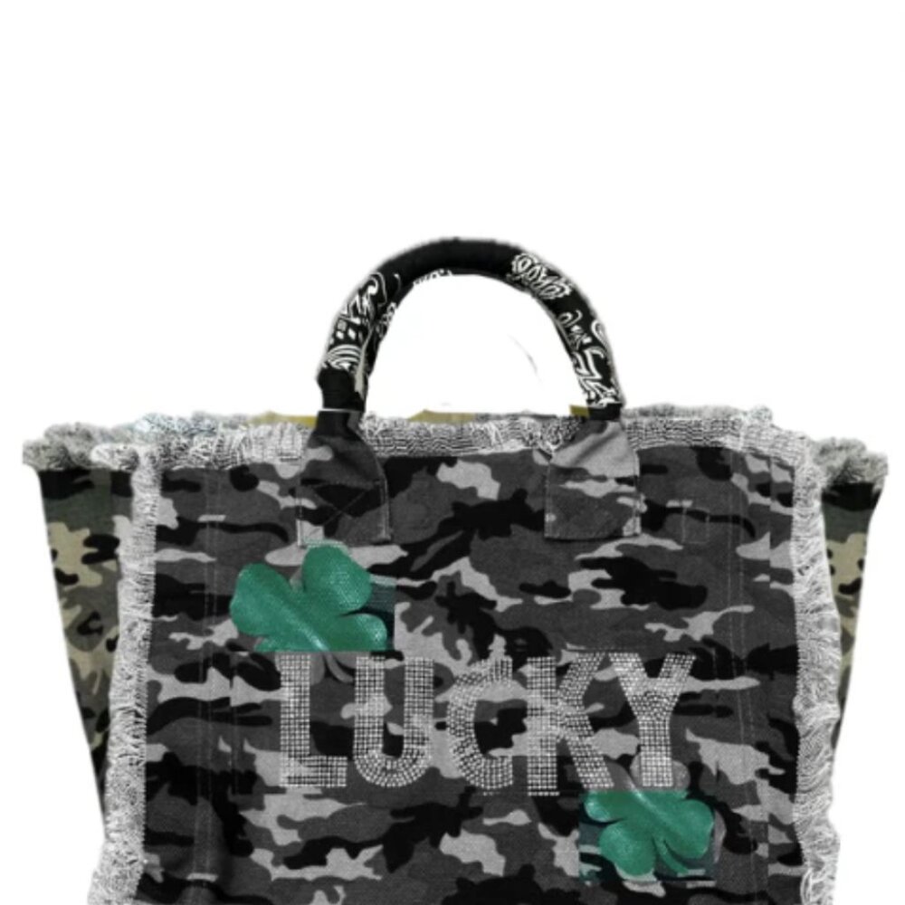 Lucky Fringe Canvas Bag